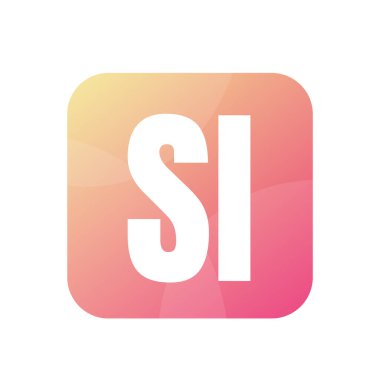 SI Harfi Logo Tasarımı Basit Biçimli