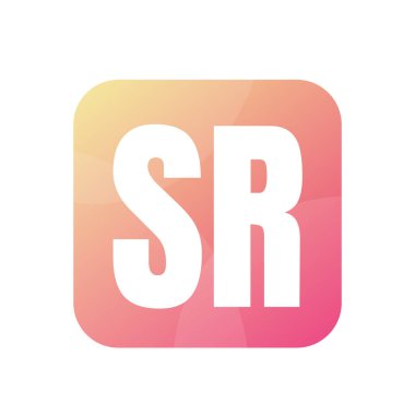 SR Harf Logo Tasarımı Basit Biçimli
