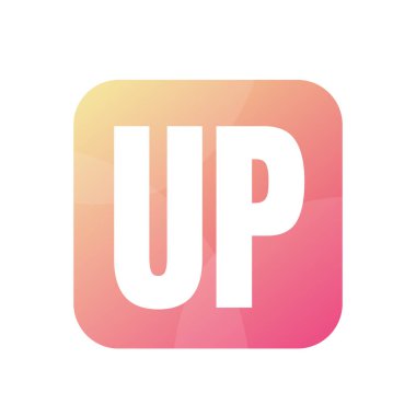 UP Harfi Logo Tasarımı Basit Biçimli