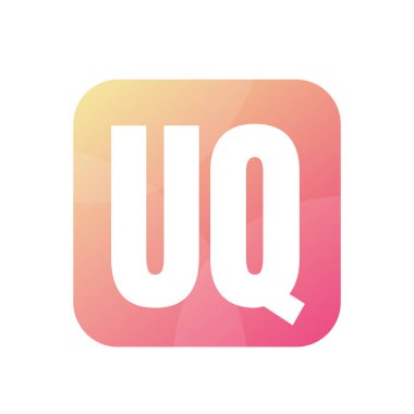 Basit biçimli UQ Harfi Logo Tasarımı