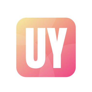 Basit Tarzlı UY Harf Logosu Tasarımı