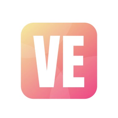 VE Harfi Logo Tasarımı Basit Biçimli