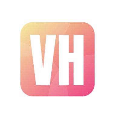 VH Harf Logosu Tasarımı Basit Biçimli