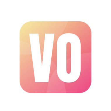 VO Harf Logo Tasarımı Basit Biçimli