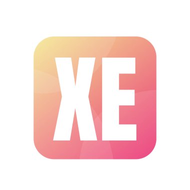 XE Letter Logo Tasarımı Basit Biçimli