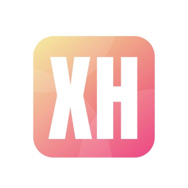 Basit Biçimli XH Harf Logosu Tasarımı