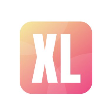 Basit Biçimli XL Harf Logo Tasarımı