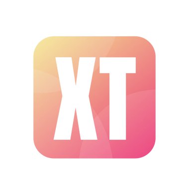 Basit Biçimli XT Harf Logo Tasarımı