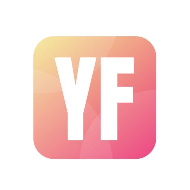 Basit Biçimli YF Harf Logo Tasarımı