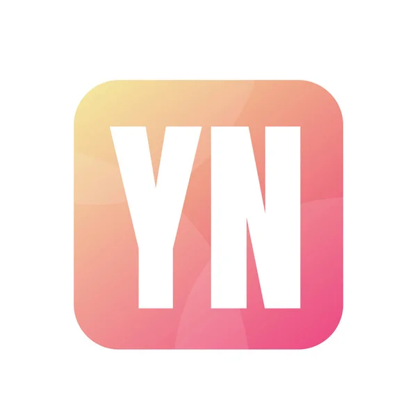 Yn字母标志设计简约风格 — 图库矢量图片