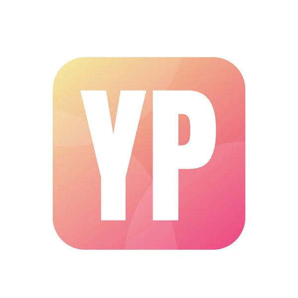 Yp简约风格的字母标志设计 — 图库矢量图片