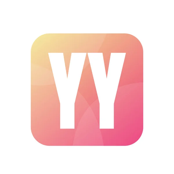 Yy字母标志设计简约风格 — 图库矢量图片