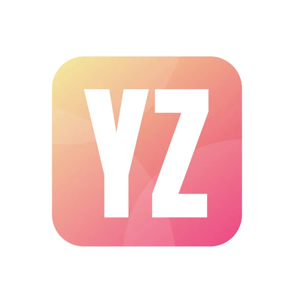 Yz简约风格的字母标志设计 — 图库矢量图片