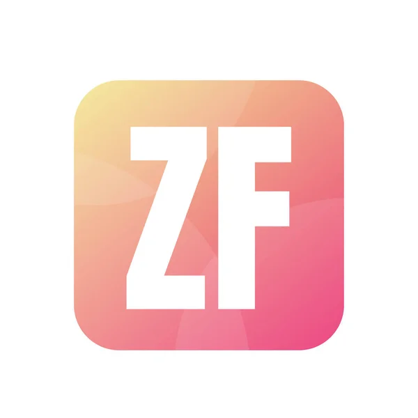 Basit Biçimli ZF Harf Logo Tasarımı