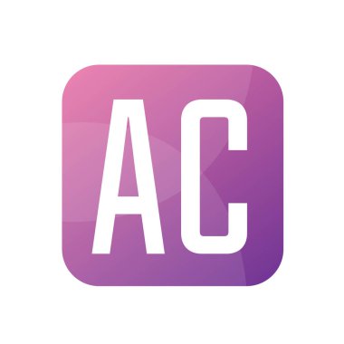 Basit Biçimli AC Harfi Logo Tasarımı
