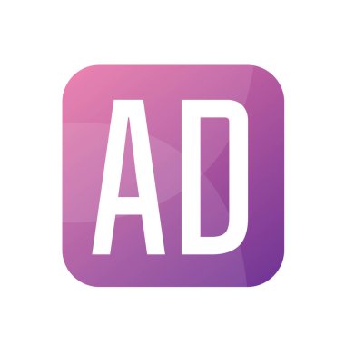 AD Harfi Logo Tasarımı Basit Biçimli