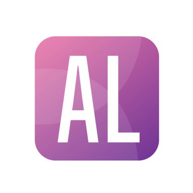 AL Harf Logosu Tasarımı Basit Biçimli