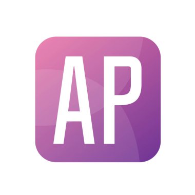 AP Harf Logosu Tasarımı Basit Biçimli