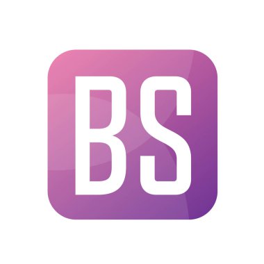 BS Harf Logosu Tasarımı Basit Biçimli