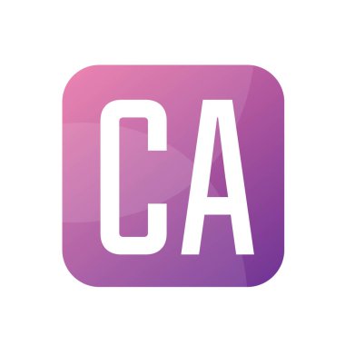 CA Harfi Logo Tasarımı Basit Biçimli