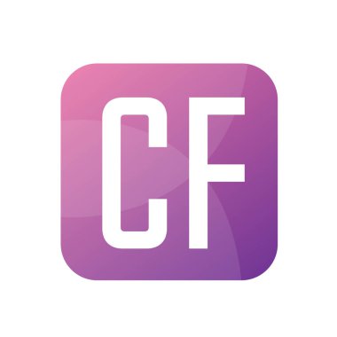 Basit Biçimli CF Harf Logo Tasarımı