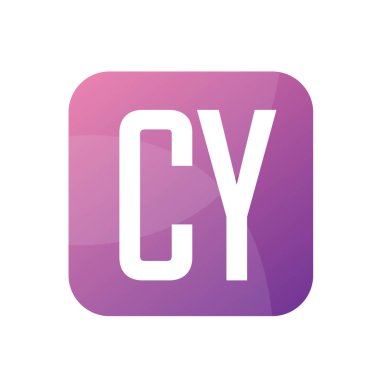 Basit Biçimli CY Harf Logosu Tasarımı