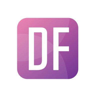 DF Harf Logo Tasarımı Basit Biçimli