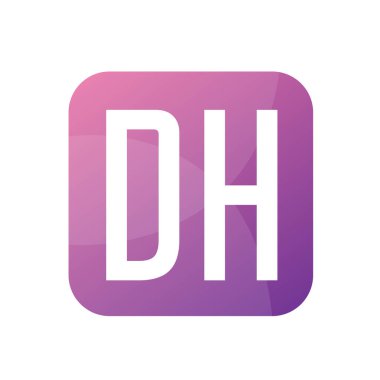 DH Harf Logosu Tasarımı Basit Biçimli