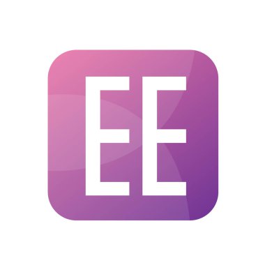 EE Letter Logo Tasarımı Basit Biçimli