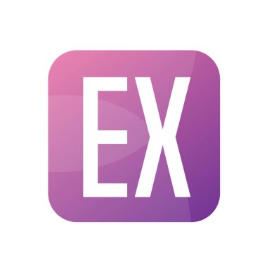 Basit Biçimli EX Harfli Logo Tasarımı