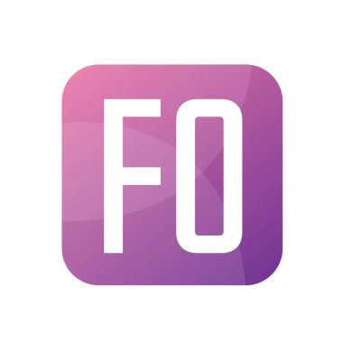 FO Harfi Logo Tasarımı Basit Biçimli