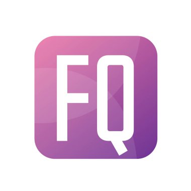 Basit Biçimli FQ Harf Logo Tasarımı