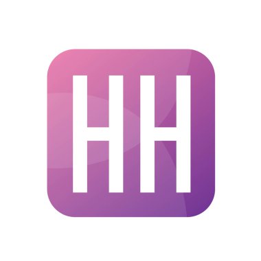 Basit Stili HH Harf Logosu Tasarımı