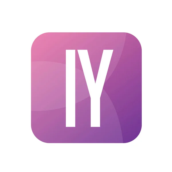 IY Harf Logo Tasarımı Basit Biçimli