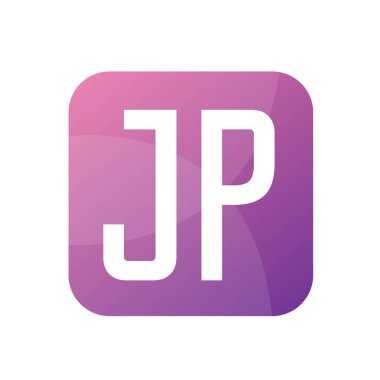 JP Harf Logo Tasarımı Basit Biçimli