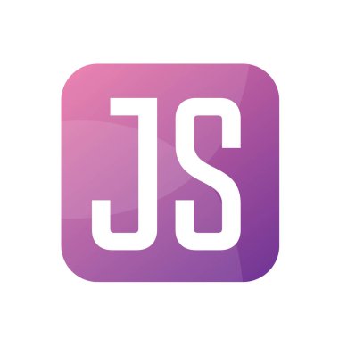 Basit Biçimli JS Harf Logo Tasarımı