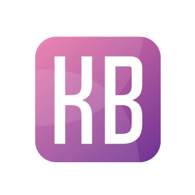 Basit Biçimli KB Harf Logo Tasarımı
