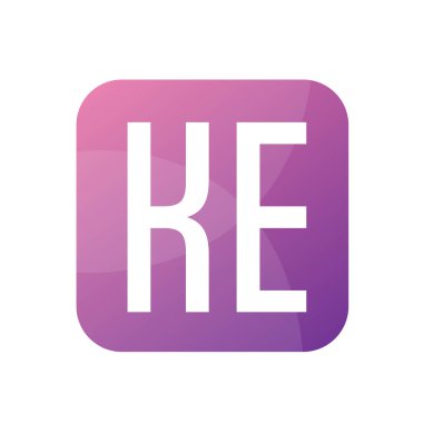 KE Harfi Logo Tasarımı Basit Biçimli