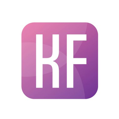 Basit Biçimli KF Harf Logo Tasarımı
