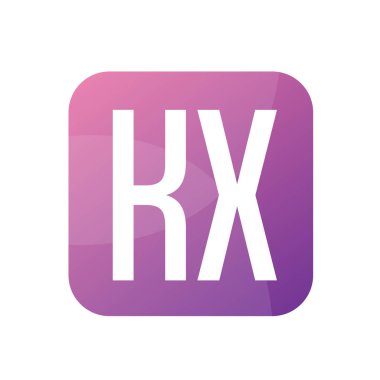 Basit Biçimli KX Harf Logo Tasarımı