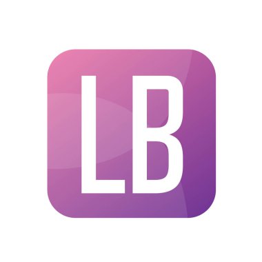 LB Harf Logo Tasarımı Basit Biçimli