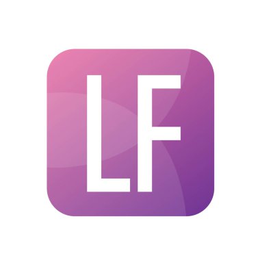 Basit Biçimli LF Harf Logo Tasarımı
