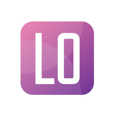 LO Harfi Logo Tasarımı Basit Biçimli