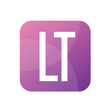 LT Harfi Logo Tasarımı Basit Biçimli