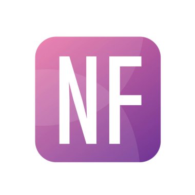 NF Harf Logo Tasarımı Basit Biçimli