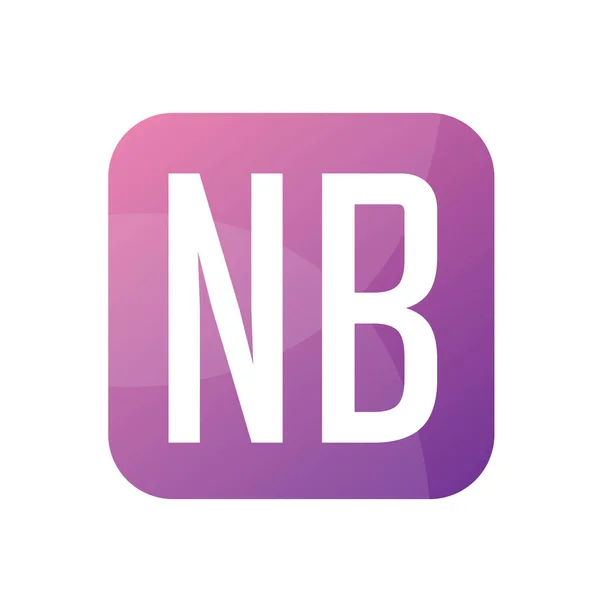 NB Harf Logo Tasarımı Basit Biçimli