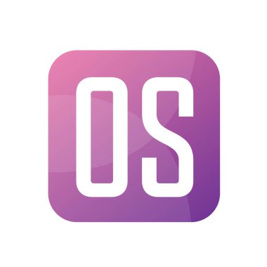 Basit Tarzlı OS Harf Logosu Tasarımı