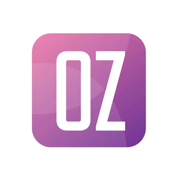 OZ Harf Logo Tasarımı Basit Biçimli