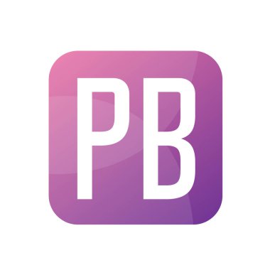 PB Harf Logo Tasarımı Basit Biçimli
