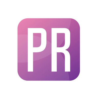 Basit Biçimli Halkla İlişkiler Harfi Logosu Tasarımı